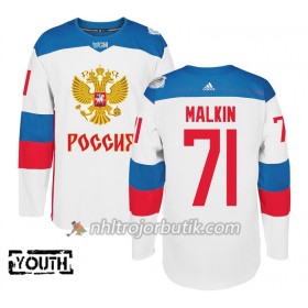 Sovjetunionen Tröja Evgeni Malkin 71 World Cup 2016 Barn Vit Premier
